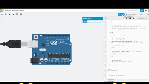 BTTF Back To The Future Theme on #Arduino #Tinnkercad in One Minute