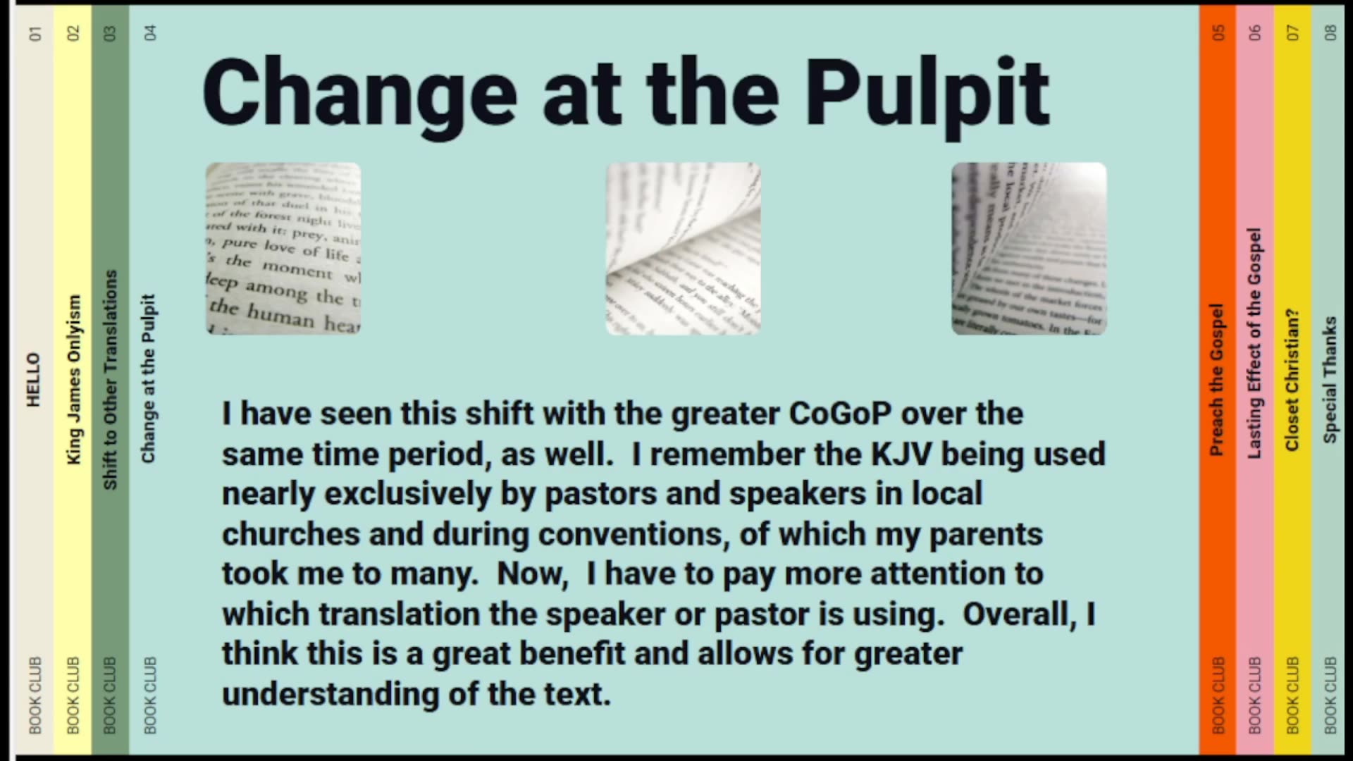 Theological Preconceived Notions and Societal Positions