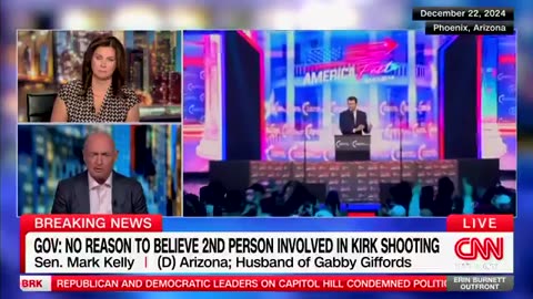 Sen. Mark Kelly (D-AZ) blames "political rhetoric" from "both sides" for Charlie Kirk's death
