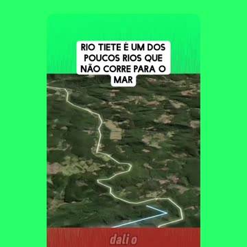 Rio Tiete não corre para o mar