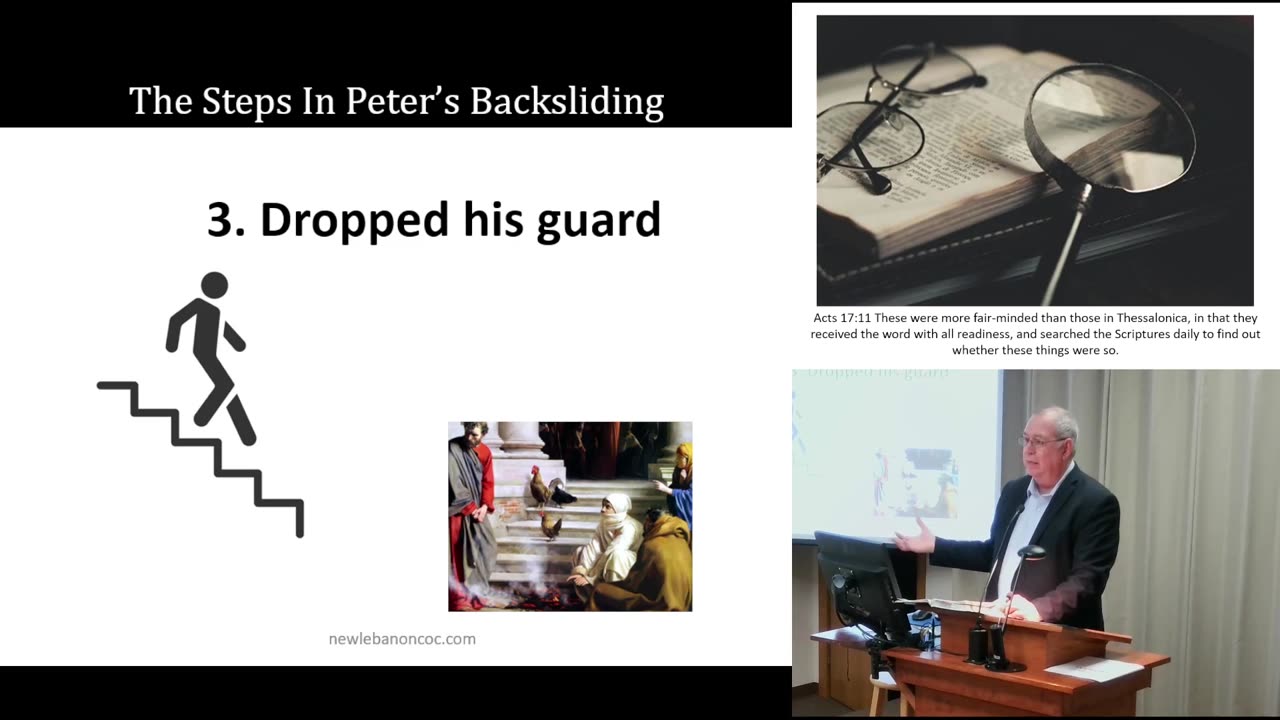 The Steps In Peter's Backsliding