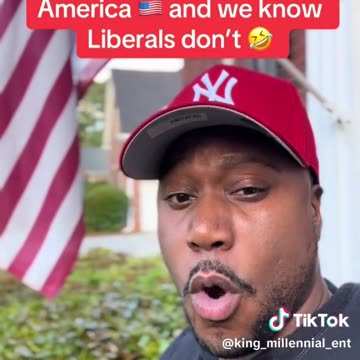 KM - I fly my flag outside my home because I love America