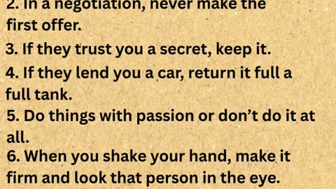 10 Golden Rules For Life.