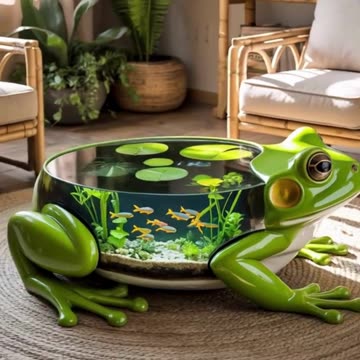 These elephant aquarium coffee tables look absolutely stunning! #turtles #inspiringdesginstv
