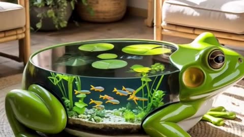 These elephant aquarium coffee tables look absolutely stunning! #turtles #inspiringdesginstv