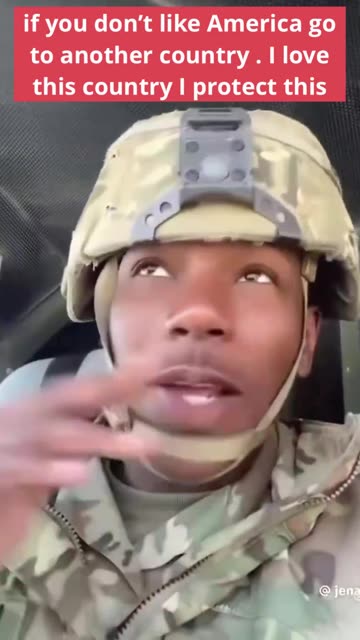 This young black man in the military said it PERFECTLY: “if you don’t like