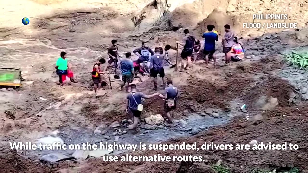 Une tempĂȘte tropicale provoque des inondations et des glissements de terrain aux Philippines