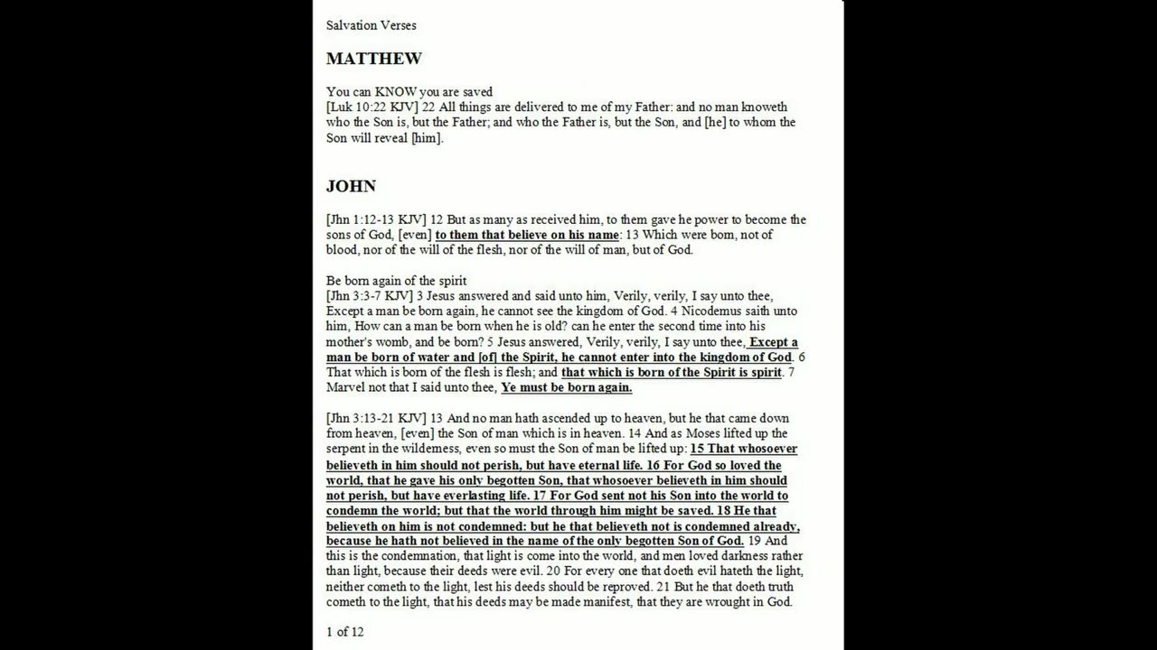 Salvation Verses