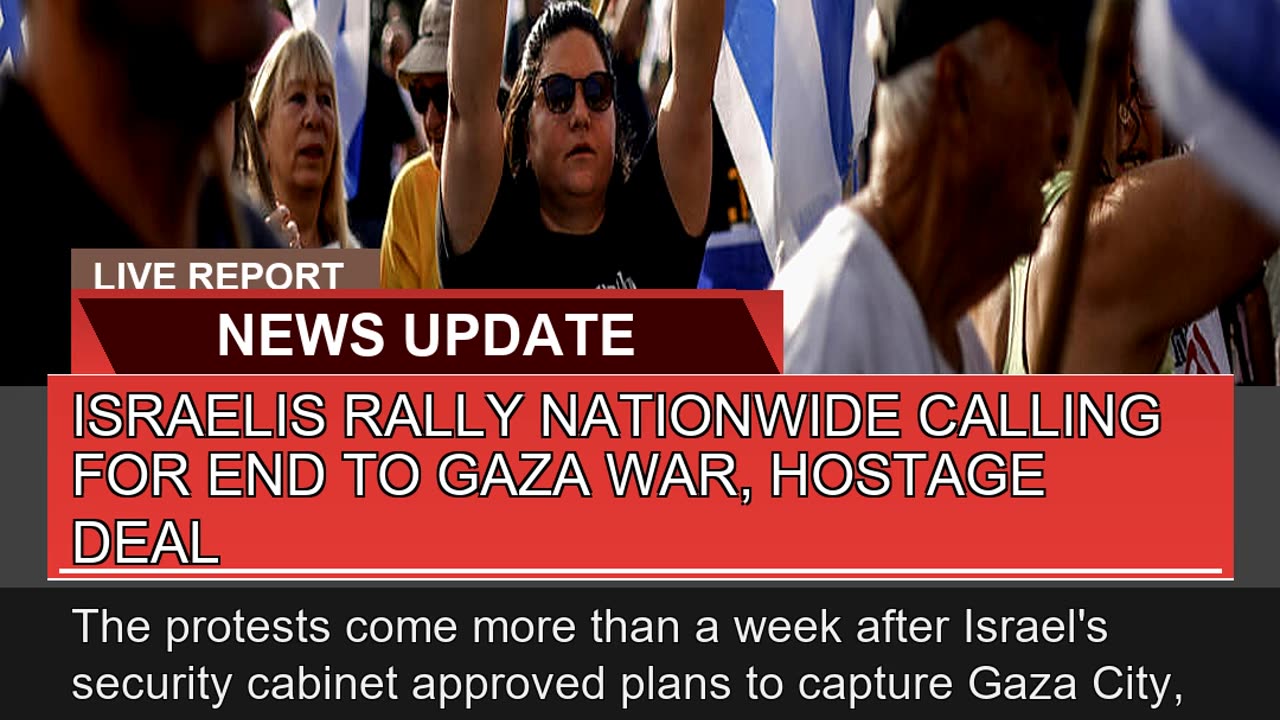 Israelis Rally Nationwide Calling for End to Gaza