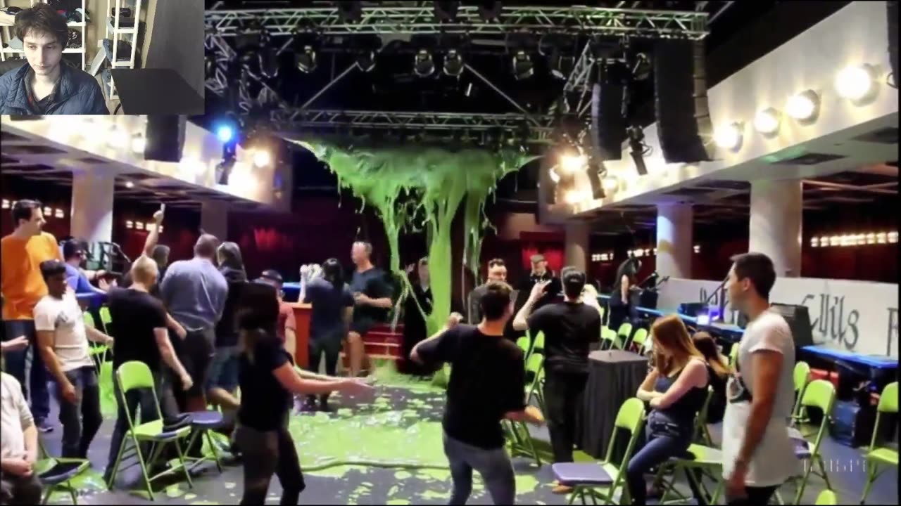 Outtake #1,110 Of The Large Green Slime Spill At A Concert Venue Fake Funny Parody Video