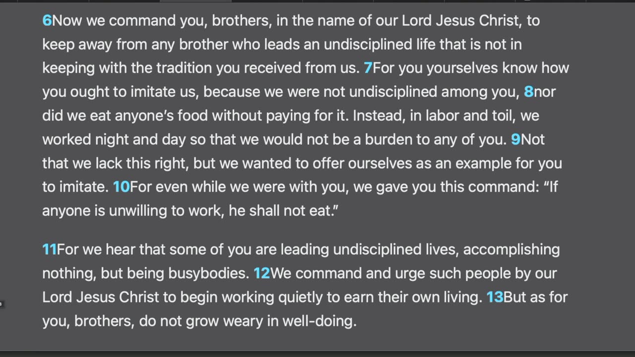 2 Thessalonians 3