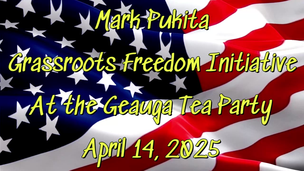 Mark Pukita of Grassroots Freedom Initiative Apri 14, 2025