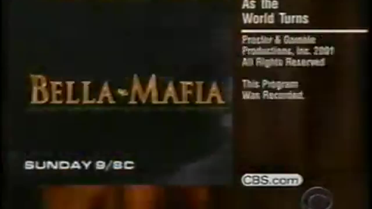 June 28, 2001 - Promo for 'Bella-Mafia'