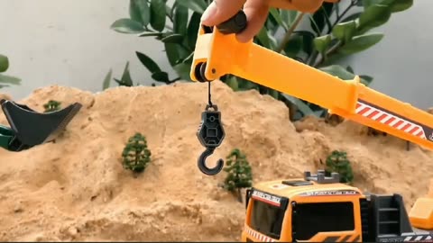 "Toy Crane for Kids 🏗️ | Lifting Fun with Construction Crane Truck!"