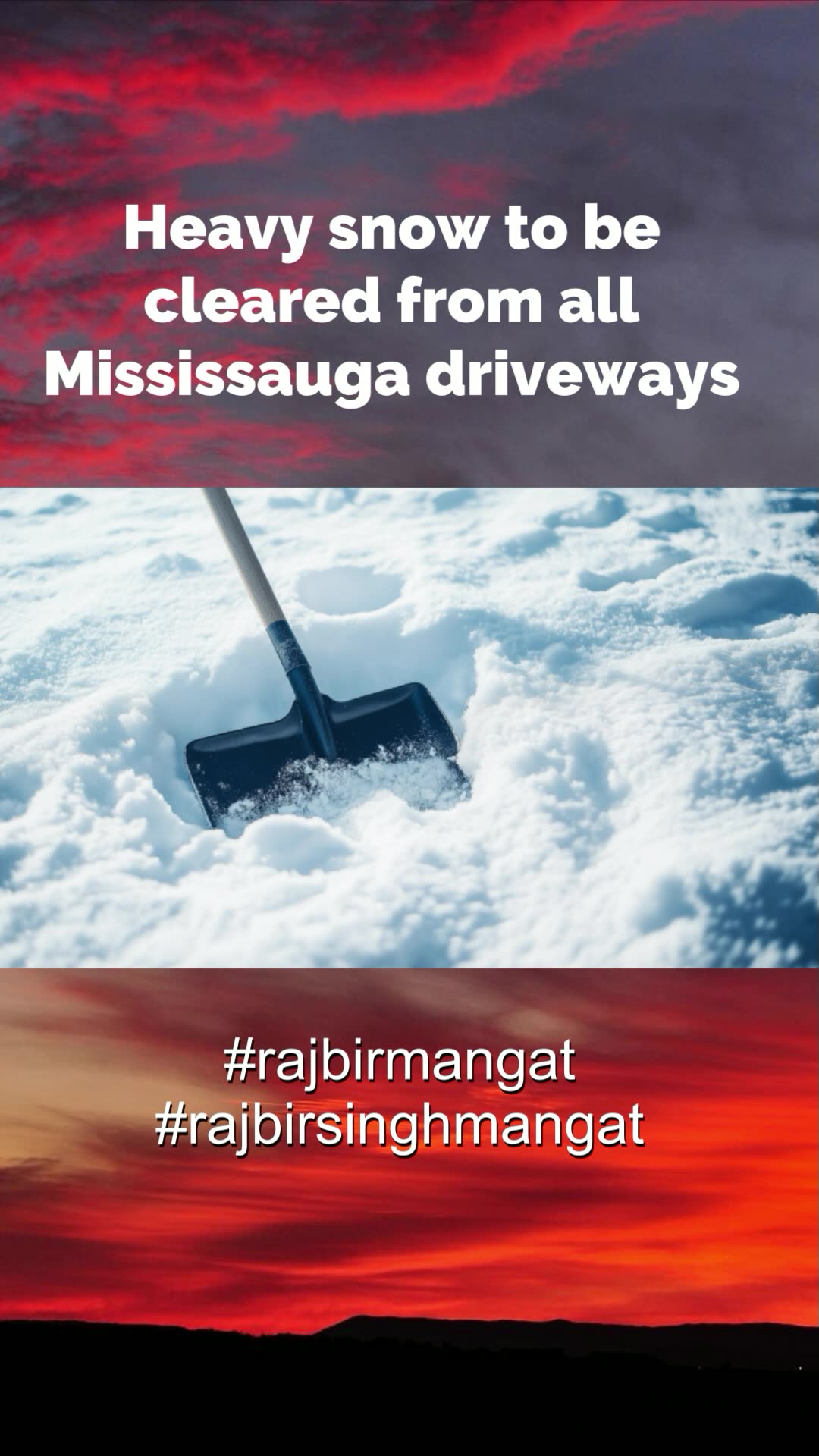 Heavy snow to be cleared from all Mississauga driveways