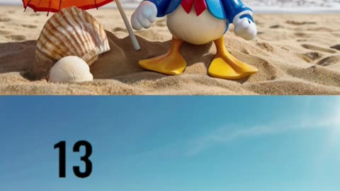 Duck on Beach | Find the Difference Puzzle 🦆🌊