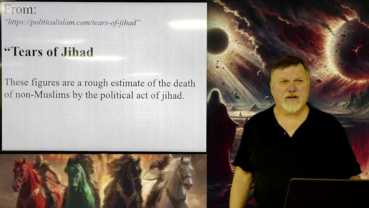 Revelation 6 & 7 - The 7 seals and 4 horsemen; only 1 seal left to be broken. 2025