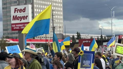 🇺🇦🌎 Ukraine Russia War | Rally in Support of Ukraine in Alaska | RCF