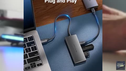 UGREEN USB C Hub 10Gbps, 4 Ports USB 3.2 Data Only Adapter, High Speed Multiport