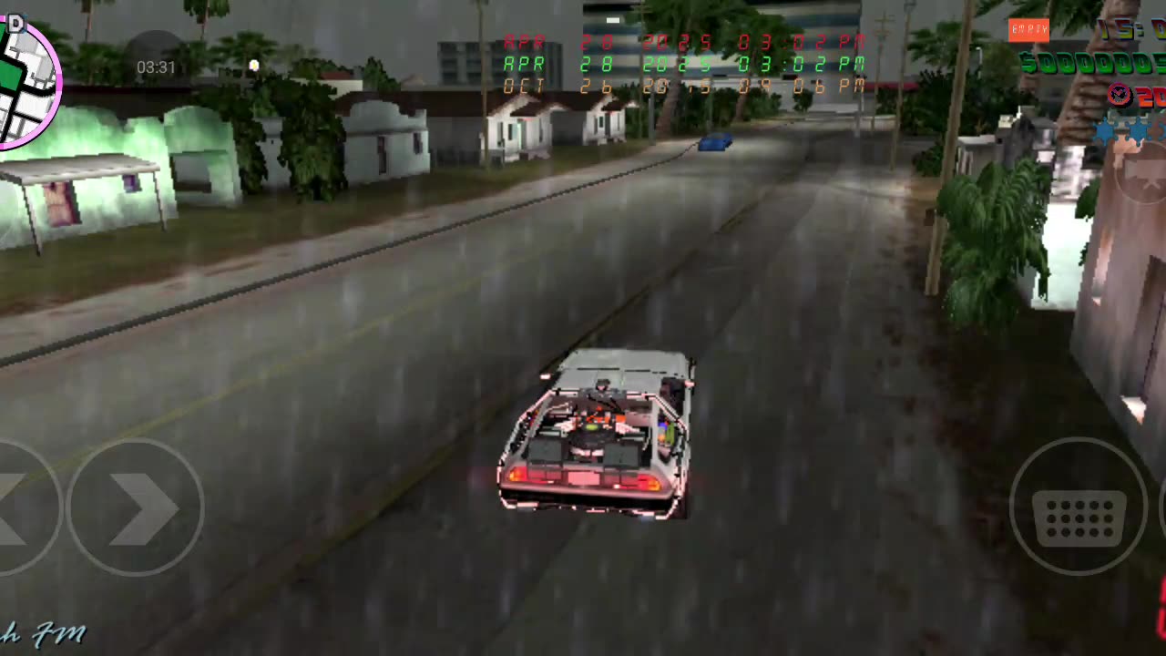 DeLorean BTTF 1 Time Travel GTA Vice City Mobile
