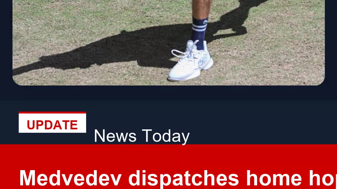 Medvedev dispatches home hope Zverev to reach Halle final