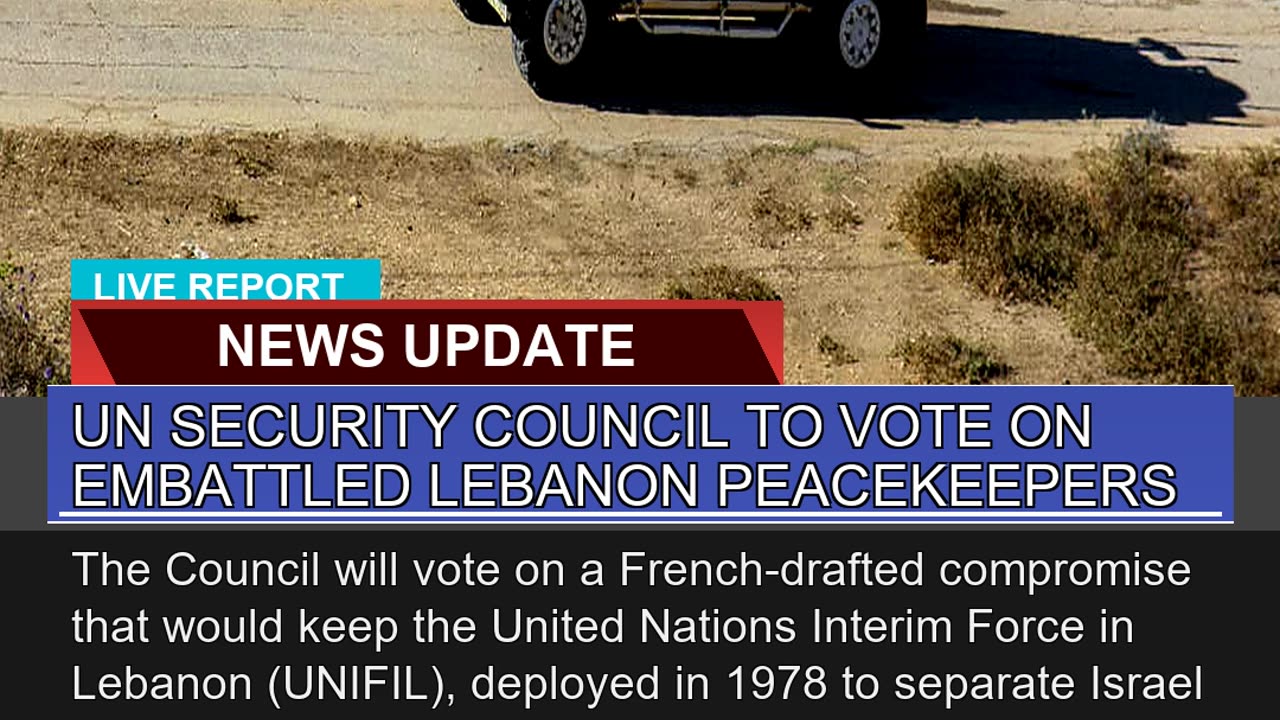 UN Security Council to Vote on Embattled Lebanon P