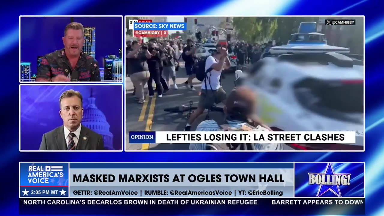MARXIST COWARD CONFRONTS REP. OGLES AT TOWN HALL