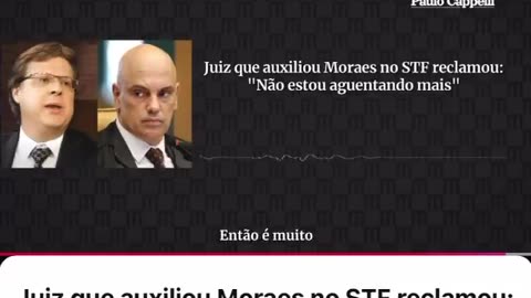 Vieira relatando as PRESSÕES e o clima de trabalhar com o super ministro.