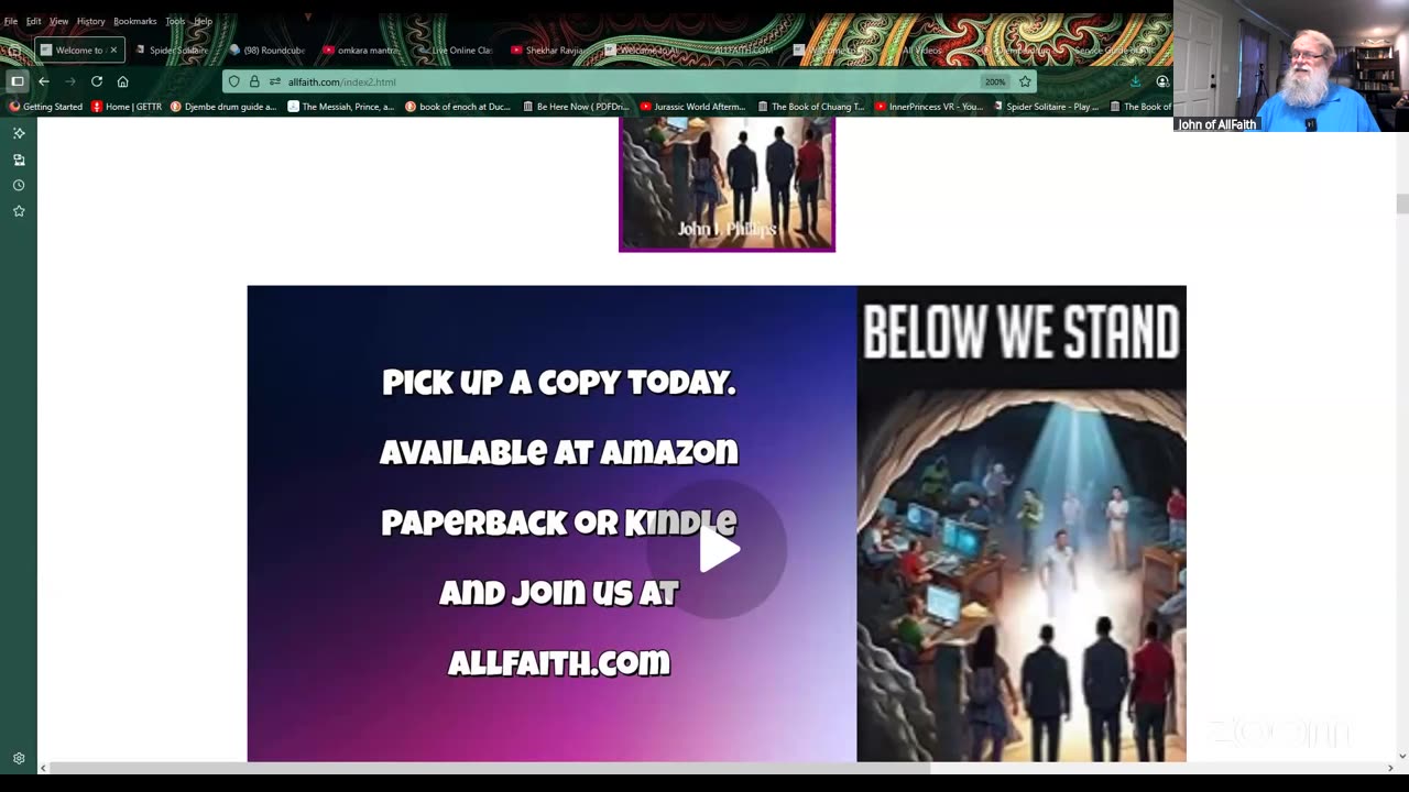 LIVE Reading of "Below We Stand with author John of AllFaith