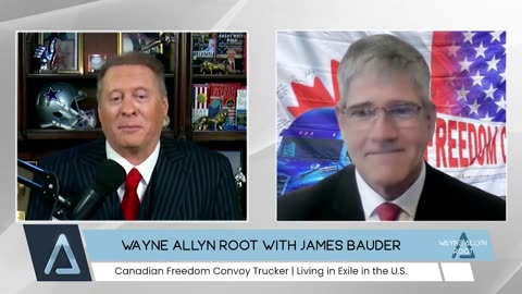 Canadian Freedom Convoy Trucker James Bauder with Wayne Allyn Root