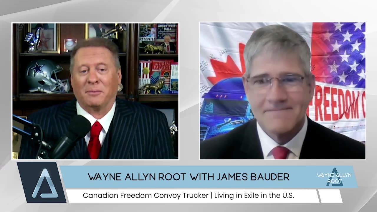 Canadian Freedom Convoy Trucker James Bauder with Wayne Allyn Root