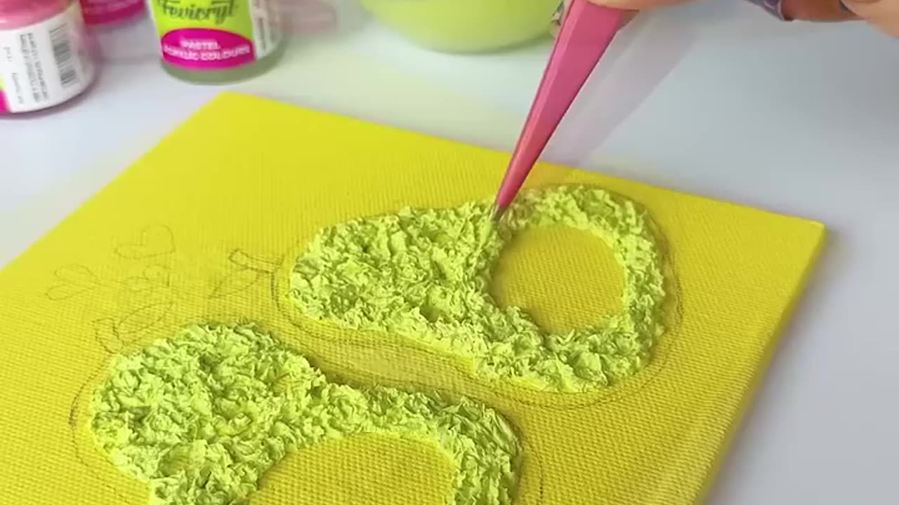 Textured_Art_with_tissue_paper_#shortviral_#diy_#artshorts_#craft_#art_#craftideas