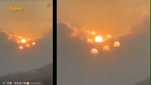7 soleils ont été vus dans le ciel chinois