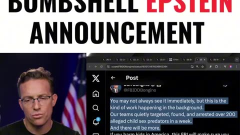 Trump DOJ Drops Bombshell Epstein Announcement