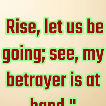 "Awake, the Time Has Come" Matthew 26:46 #shorts #youtubeshorts #ytshorts #shortvideo #youtube #yt