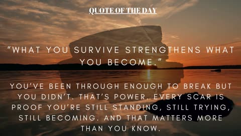 "QUOTE OF THE DAY"