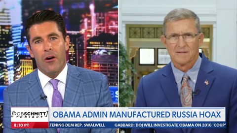 Rob Schmitt, Tonight: Gen. Flynn clip (23JUL25)
