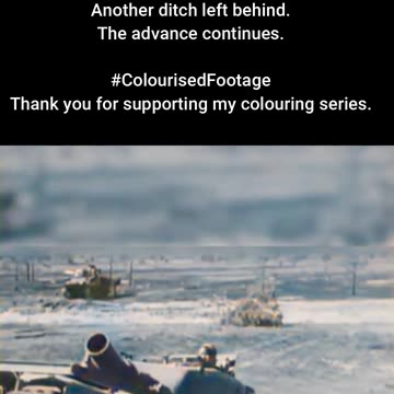 Churchill Tank Uses Logs to Cross Ditches #ColourisedHistory