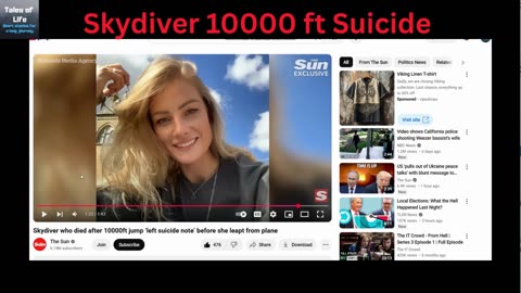 Skydiver 10000 ft Suicide
