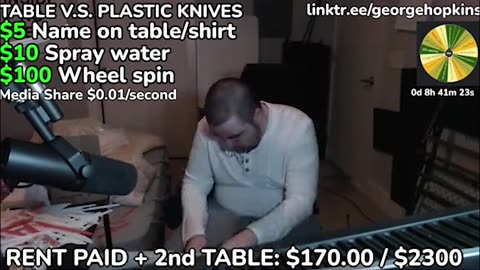 Sawing Tables in HALF With Plastic Knives