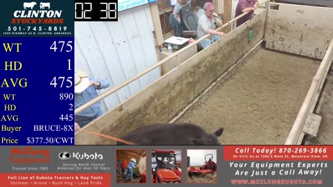 9/6/2025 - Cattle Auction - Clinton Stockyards