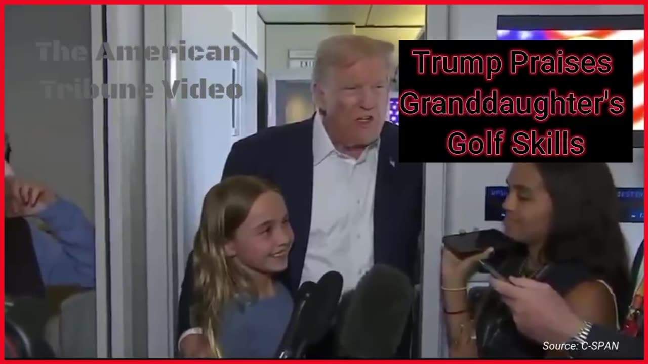Trump Brings Granddaughter Chloe on Camera for Sweet, Surprise Moment