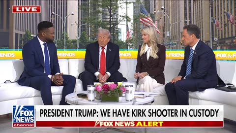 TRUMP ANNOUNCING WE HAVE THE KIRK ASSASIN IN CUSTODY