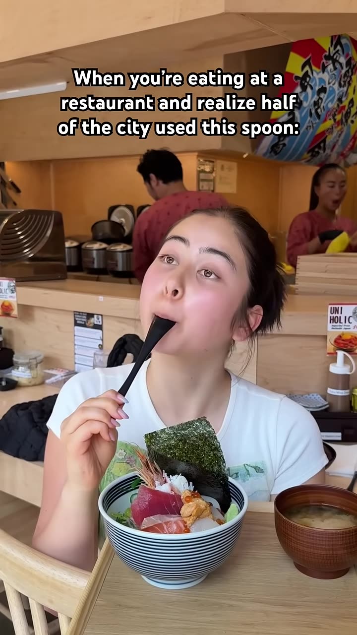 I’ll eat with my hands next time 🥴 #sofimanassyan #funny #relatable