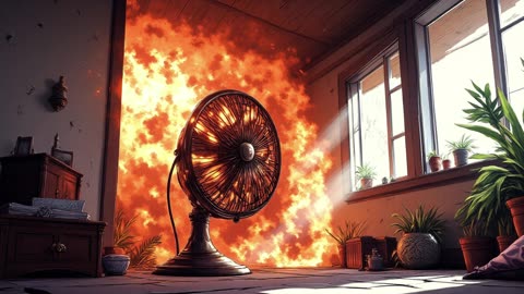 The Fan Saving Us All From The Heat. Relaxing sounds. Drift into your own happiness.