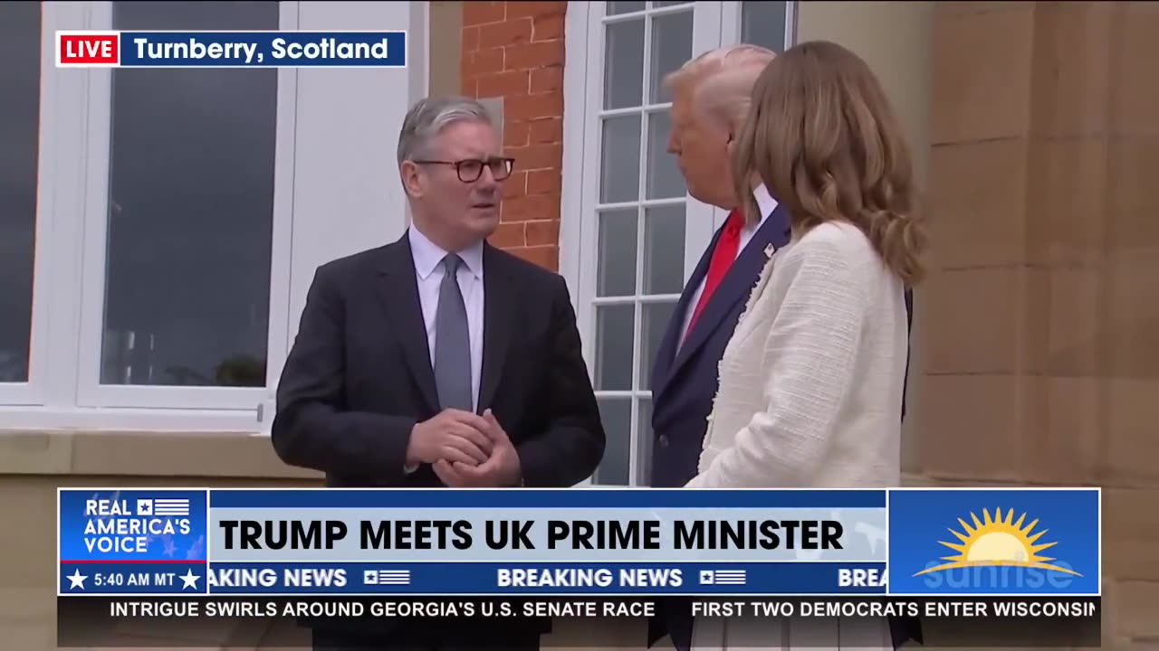 TRUMP MEETS UK PRIME MINISTER KEIR STARMER