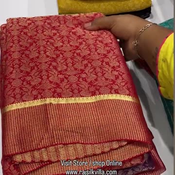 Brocade Pure mysore silk sarees in India At Rajsilkvilla