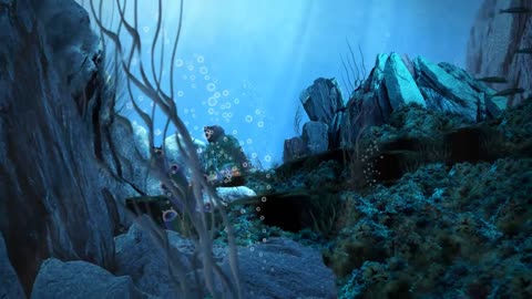 Underwater World Background Video Animation | Motion Background Loop | No Copyright