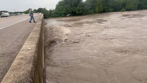 Tracking MEGA #FLOOD Lampasas River Texas Kempner Highway 190 Texas Hill Country hammered again