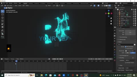 Logo Dissolve effect Full Tutorial || Motion Graphics || Blender